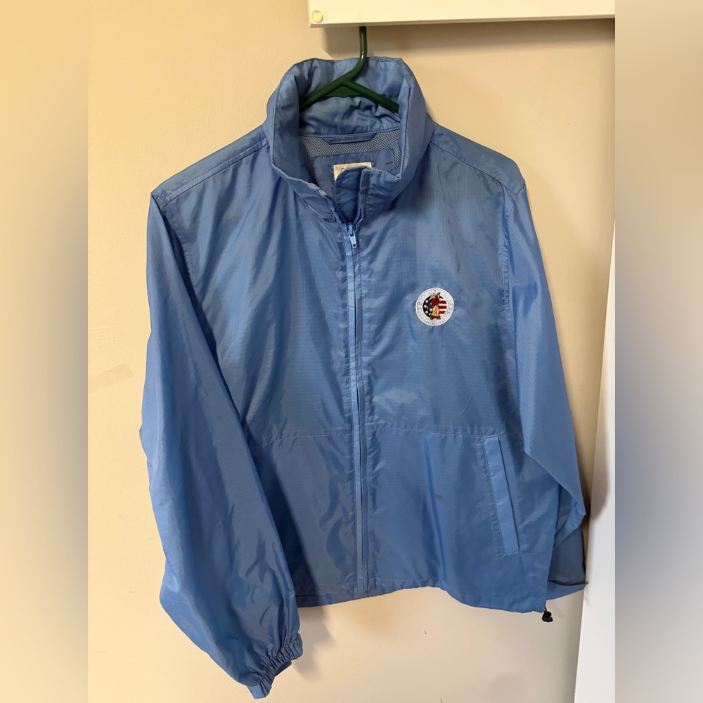 Vintage 2005 U.S. Open Windbreaker Jacket with hood Size Large